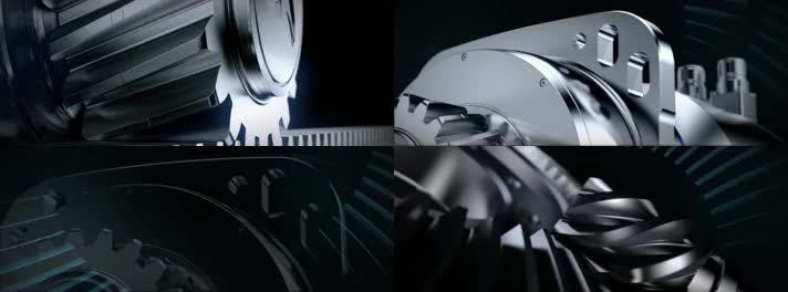 金属齿轮科技片头