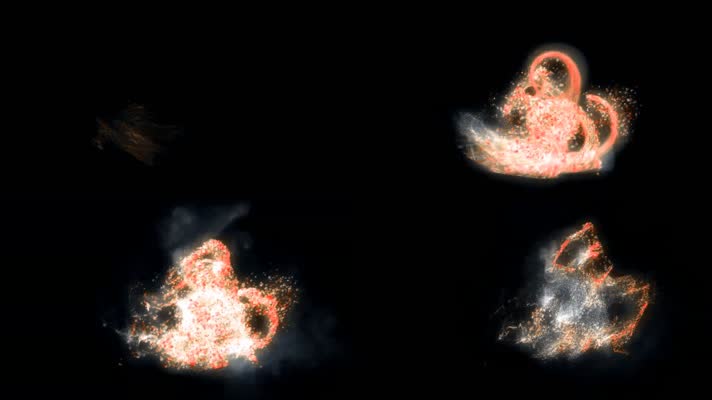 魔法粒子光效合成素材