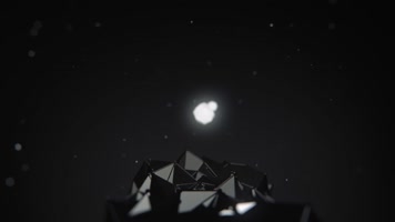 极品抽象黑色方块线条山体vj背景视频