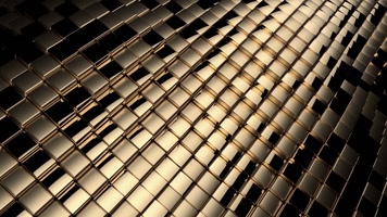 金色粒子光线黄金花朵绽放