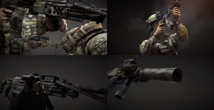 特种兵作战武器介绍军事场景动画