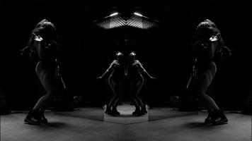 黑白动感舞蹈艺术