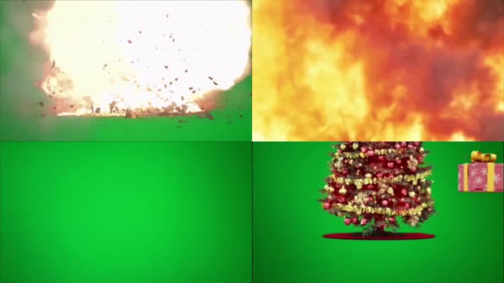 绿屏抠像几十种小特效