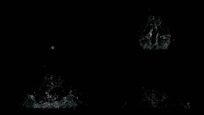 水面水滴水花滴溅合成  