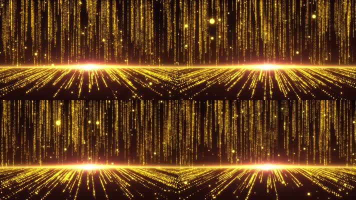 金色粒子大气舞台LED背景视频