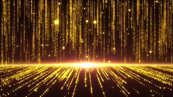 金色粒子大气舞台LED背景视频