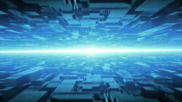 赛博朋克 飞行穿梭 未来高科技  