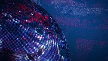 片头包装 新闻 地球 地球旋转 