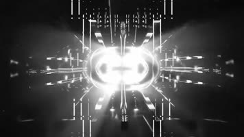 超劲爆动感黑白线条节奏舞台背景