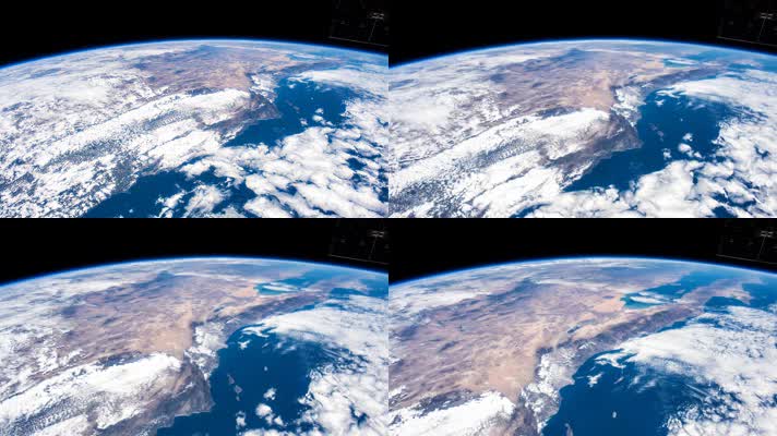 飞越地球 地球上空 地球