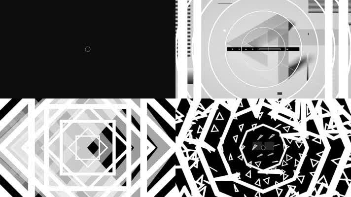 动感黑白线条超劲爆DJ舞台背景