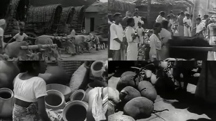50年代印度集市
