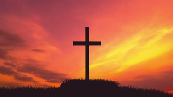 心灵救赎十字架背景