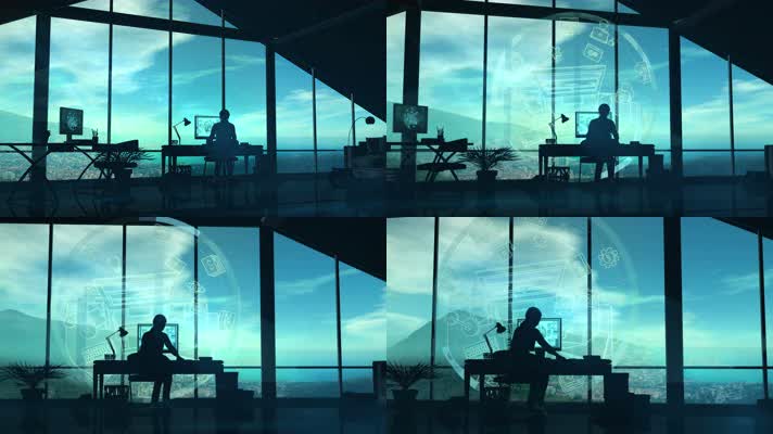 白领工作 展望未来 商业精英 