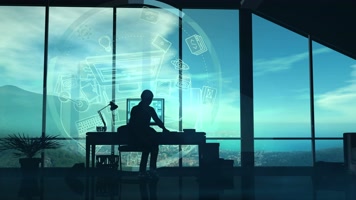 白领工作 展望未来 商业精英 