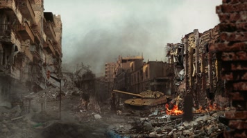 战争废墟 战争 坦克 房子倒塌 战争罪行 和 战争废墟 战争 坦克 房子倒塌 战争罪行 和