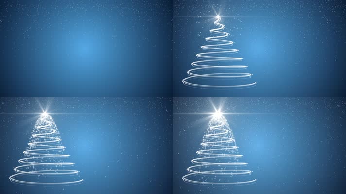 魔法粒子 圣诞树 粒子  