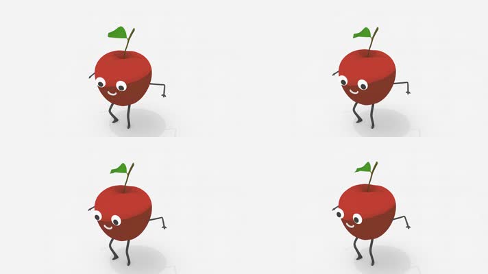 苹果跳舞 拟人水果 动画  
