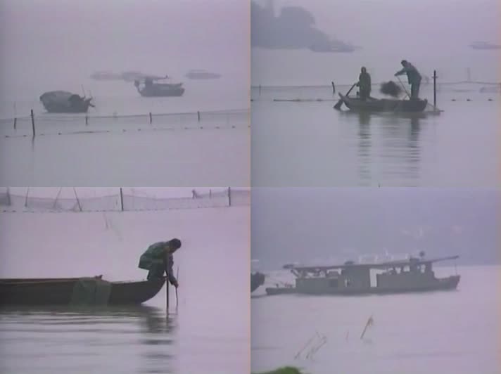 80年代长江流域渔民生活