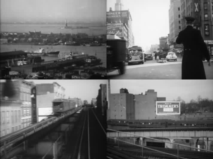 226-50年代初美国城市交通地铁商业街