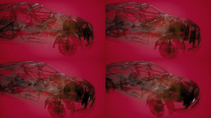 汽车 三维透视 3d动画 模型展示 