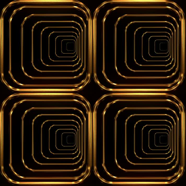 金色线框隧道 闪耀 奢华变幻 