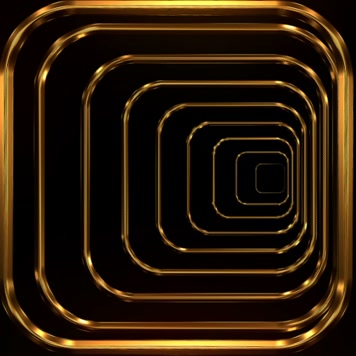 金色线框隧道 闪耀 奢华变幻 