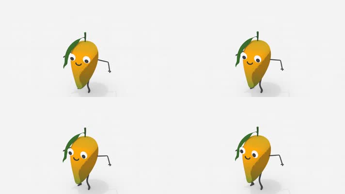 芒果跳舞 拟人水果 动画  