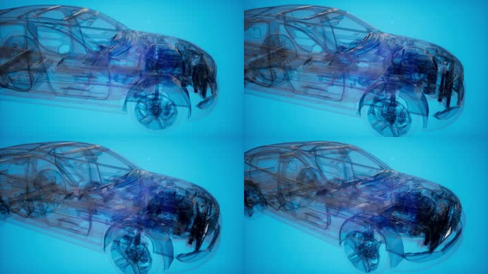 汽车 三维透视 3d动画 模型展示 
