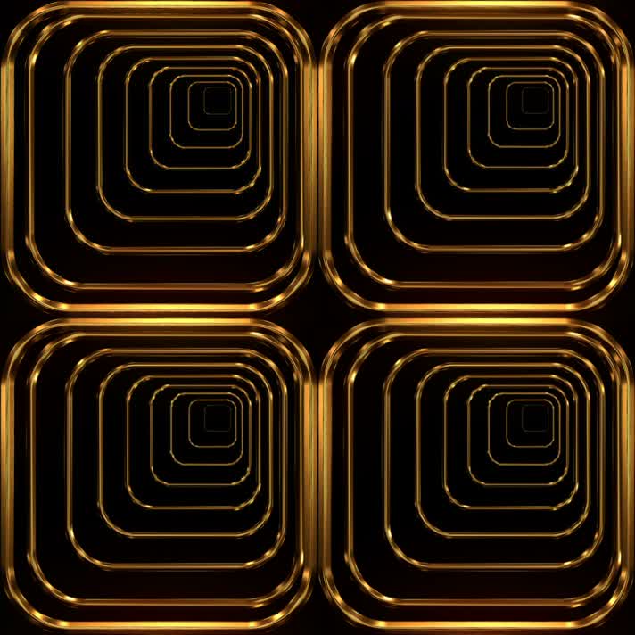 金色线框隧道 闪耀 奢华变幻 