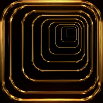 金色线框隧道 闪耀 奢华变幻 