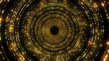 金色隧道穿梭 华丽璀璨 闪耀  