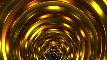 金色旋转隧道 华丽 闪耀  