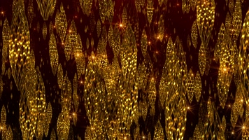 掉落的金色曲线 华丽璀璨  