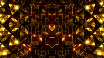 金色水晶 闪耀 华丽 奢华变幻  