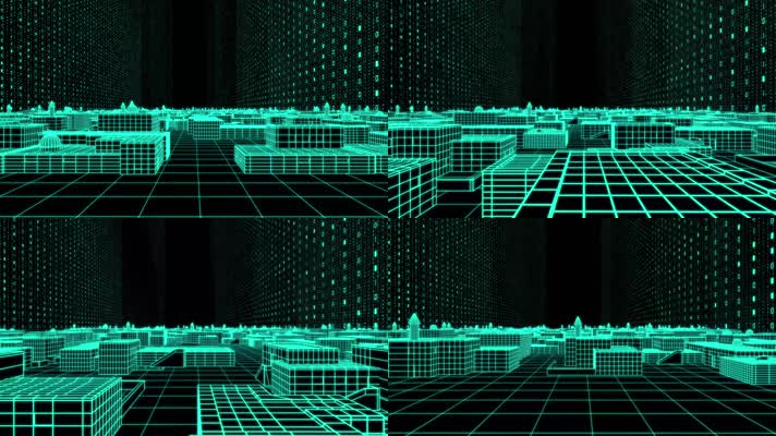 三维模型科幻城市建筑