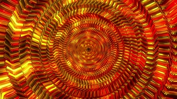 金色隧道穿梭 华丽 闪耀  