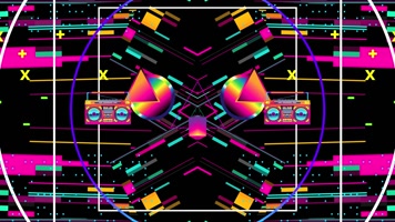 万花筒 舞台背景 抽象变幻  