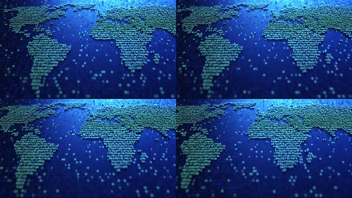 数字科技世界地图