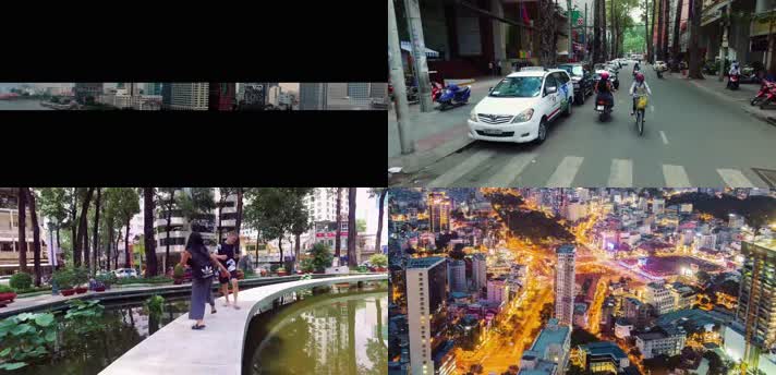 航拍越南胡志明市城市宣传片