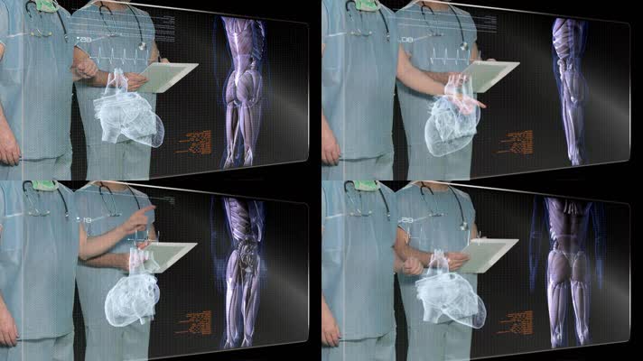 智慧医疗vr虚拟现实屏幕人体研究