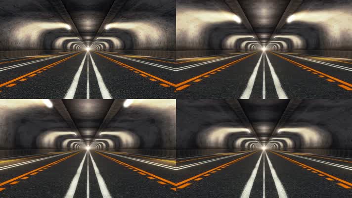 公路隧道穿梭飞行循环背景