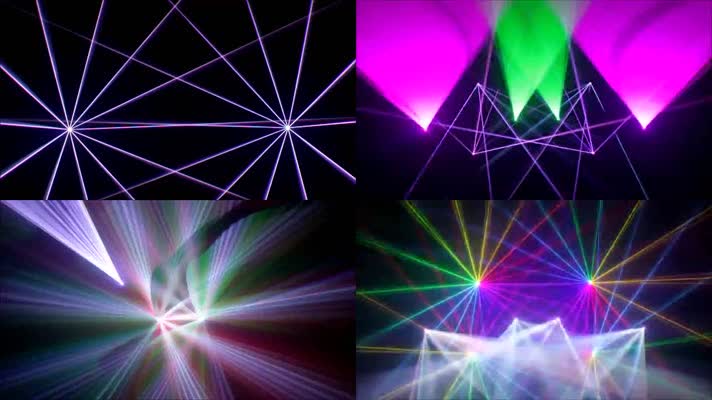 舞台秀企业年舞台灯光四射炫酷动态背景素材