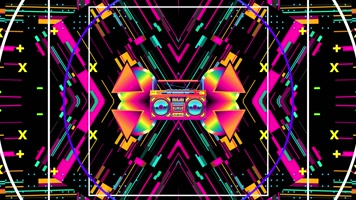 万花筒 舞台背景 抽象变幻  