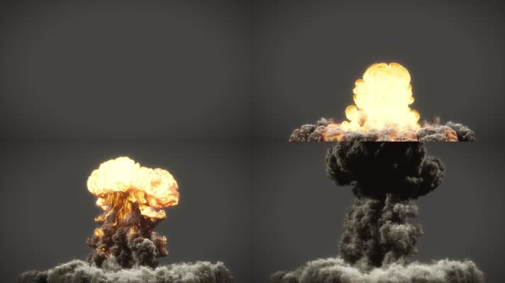 原子弹爆炸蘑菇云