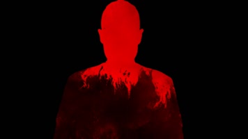 迷幻抽象红色人物