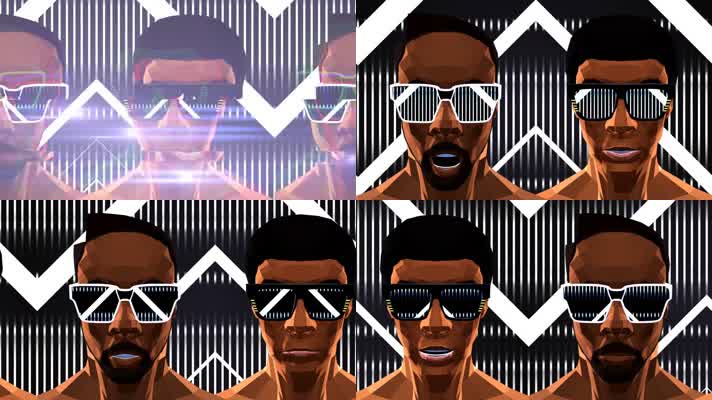 嘻哈黑人说唱HIPPOP动漫节奏饶舌