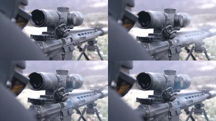 4K瞄准打猎开枪射击瞬间