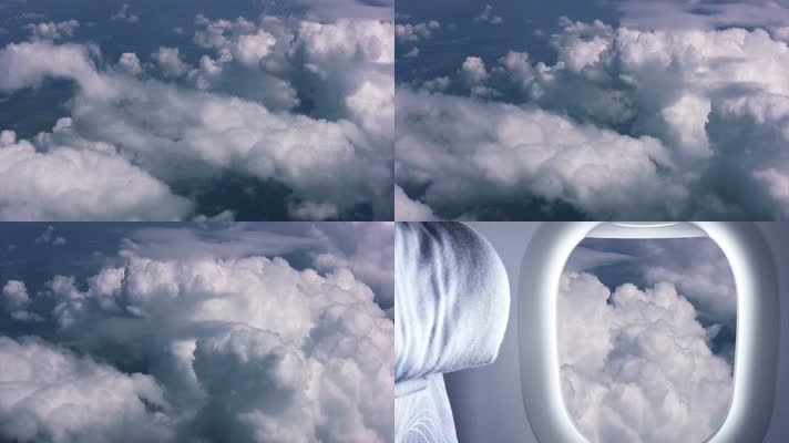 飞越云层 冲入云层 云海穿梭 