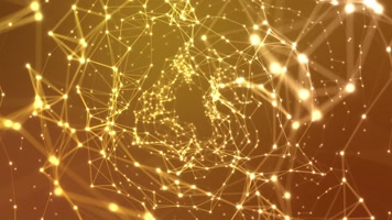 金色粒子线条背景